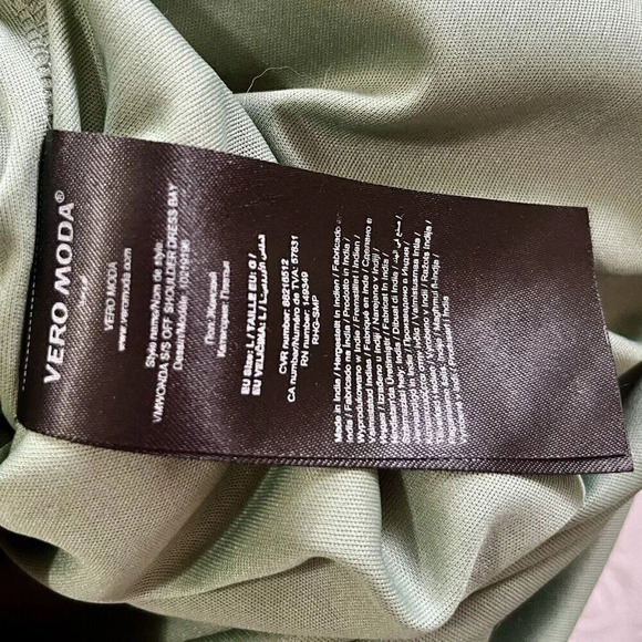 •SOLD•|Vera Moda| Off-Shoulder Knee Length Floral Spring Summer Dress Size US L - Picture 6 of 6